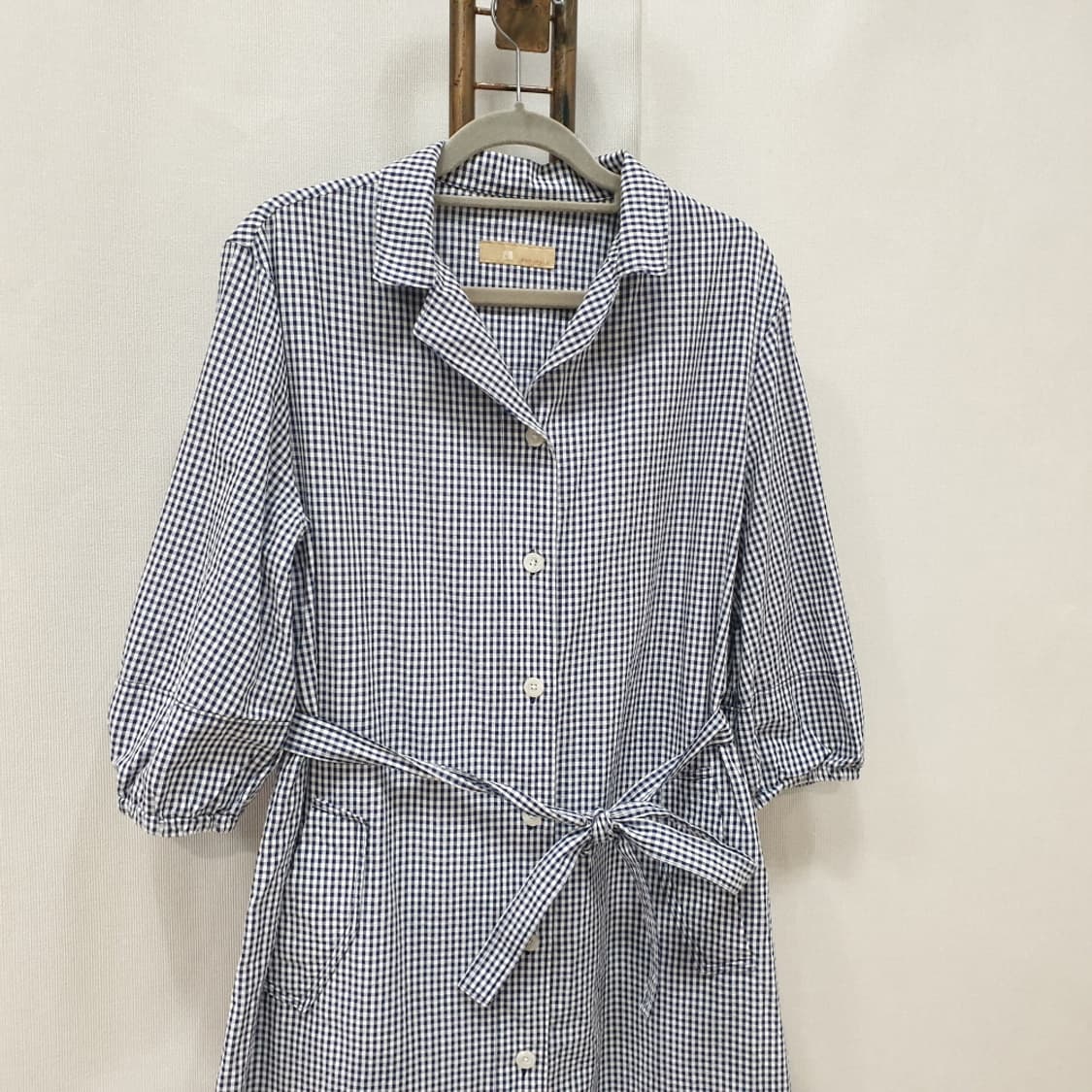 빈폴 레이디스 시어서커 벨트 원피스 95 상품이미지2