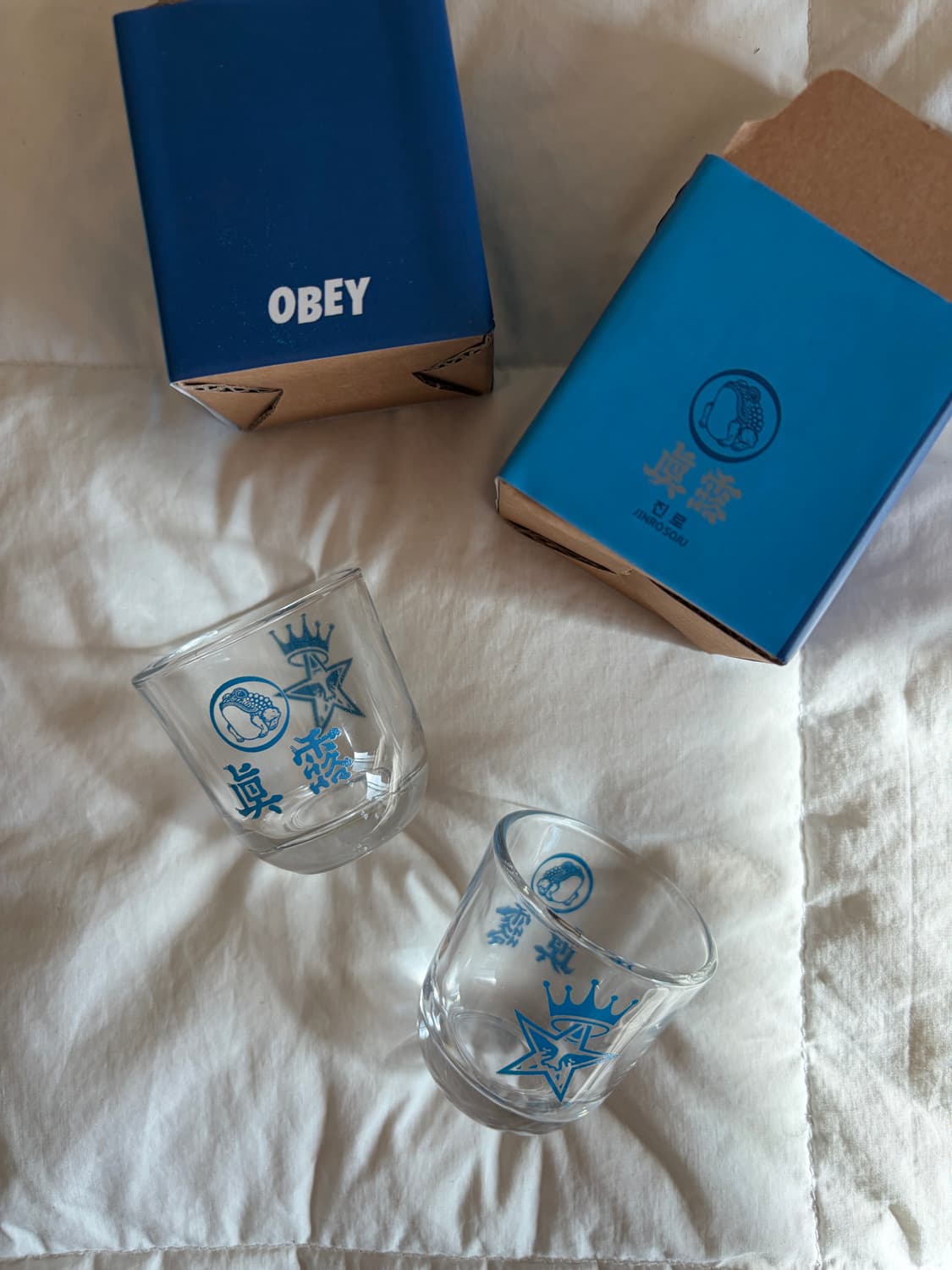 오베이 x 진로 소주잔 2개 상품이미지1