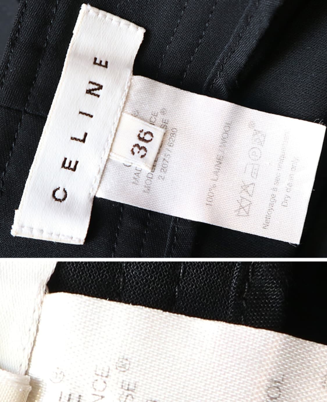 프랑스 메이드 CELINE 셀린느 울100% 블랙 스커트  최상컨디션  상품이미지9