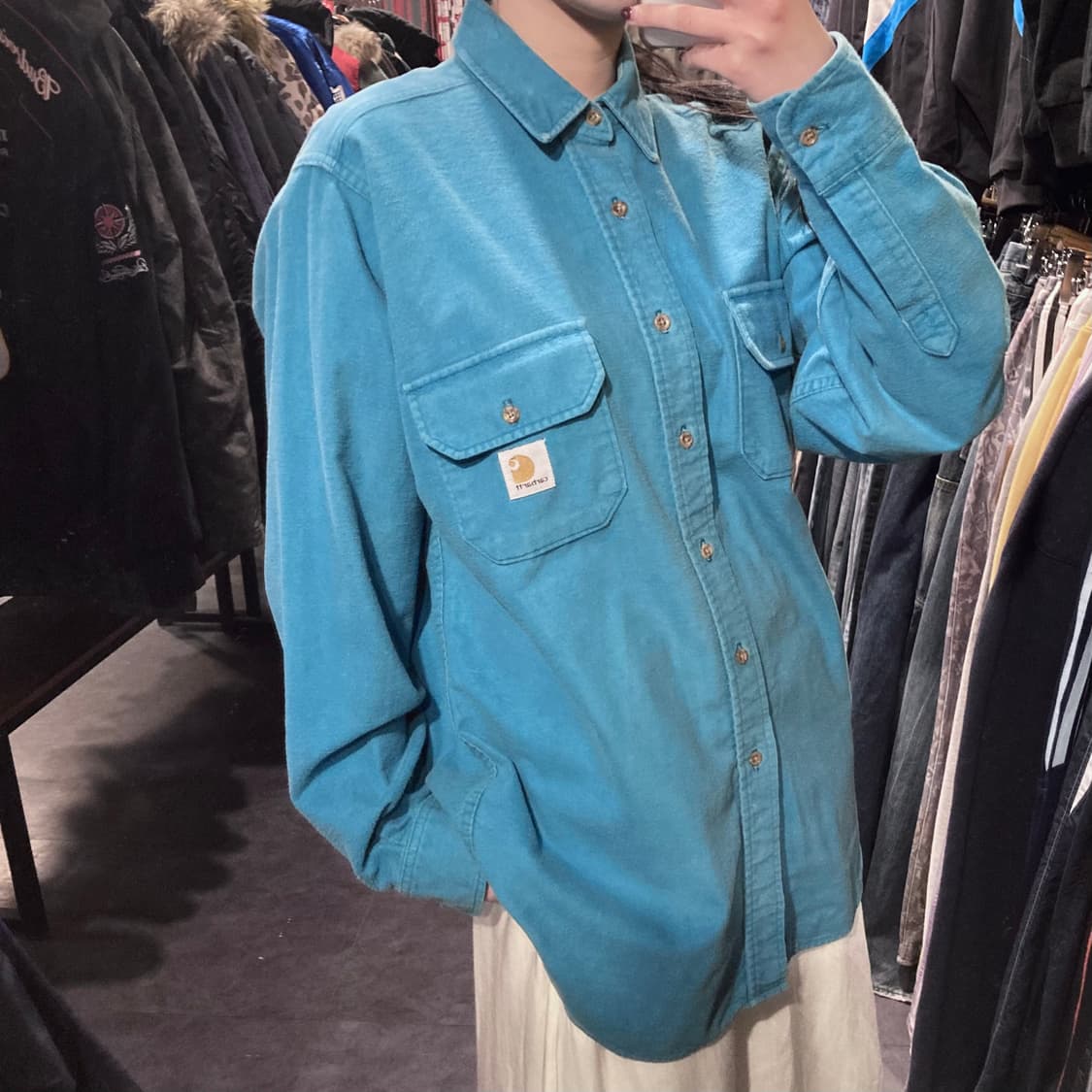 [IM]칼하트 긴팔셔츠 블루 상품이미지5