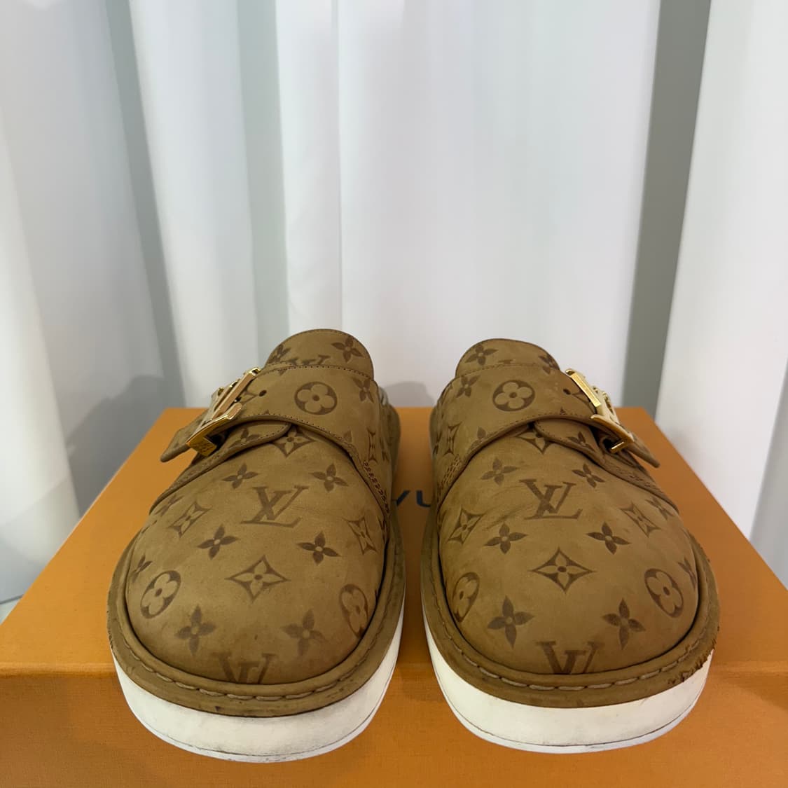 (8) 루이비통 LV 이지 뮬 모노그램 베이지  상품이미지5