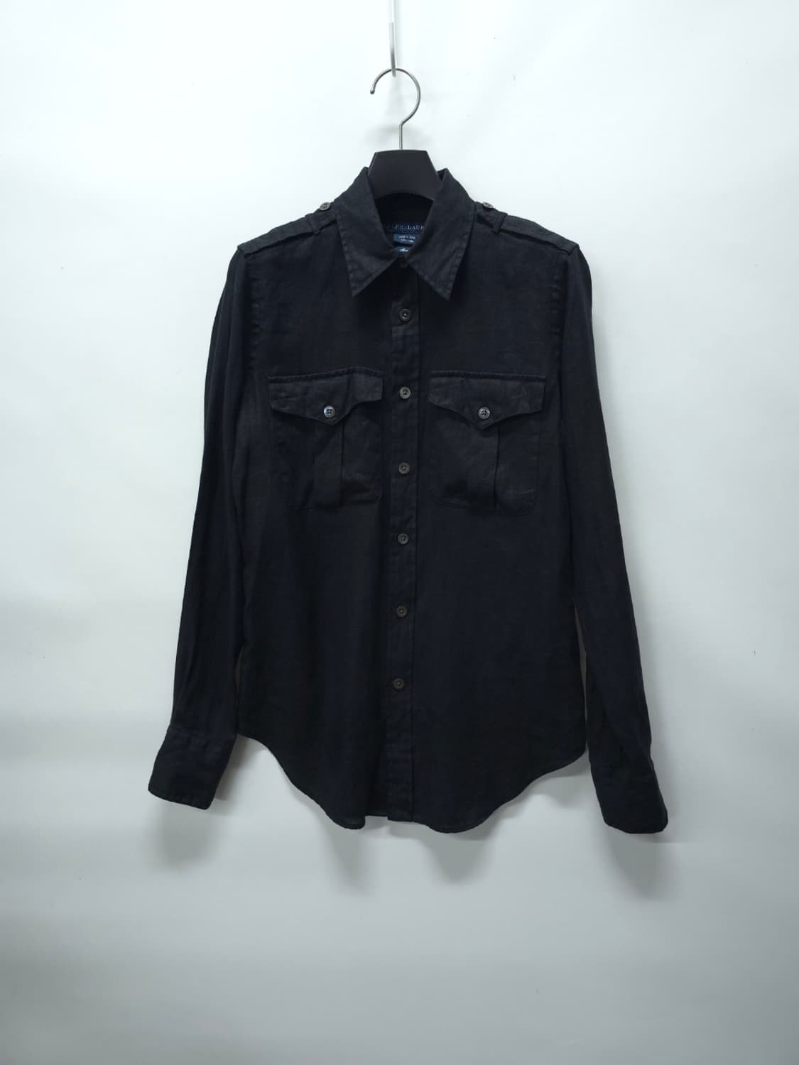 랄프로렌 블루라벨 00's 여성 린넨 견장 셔츠 (슬림핏 2사이즈) 상품이미지1