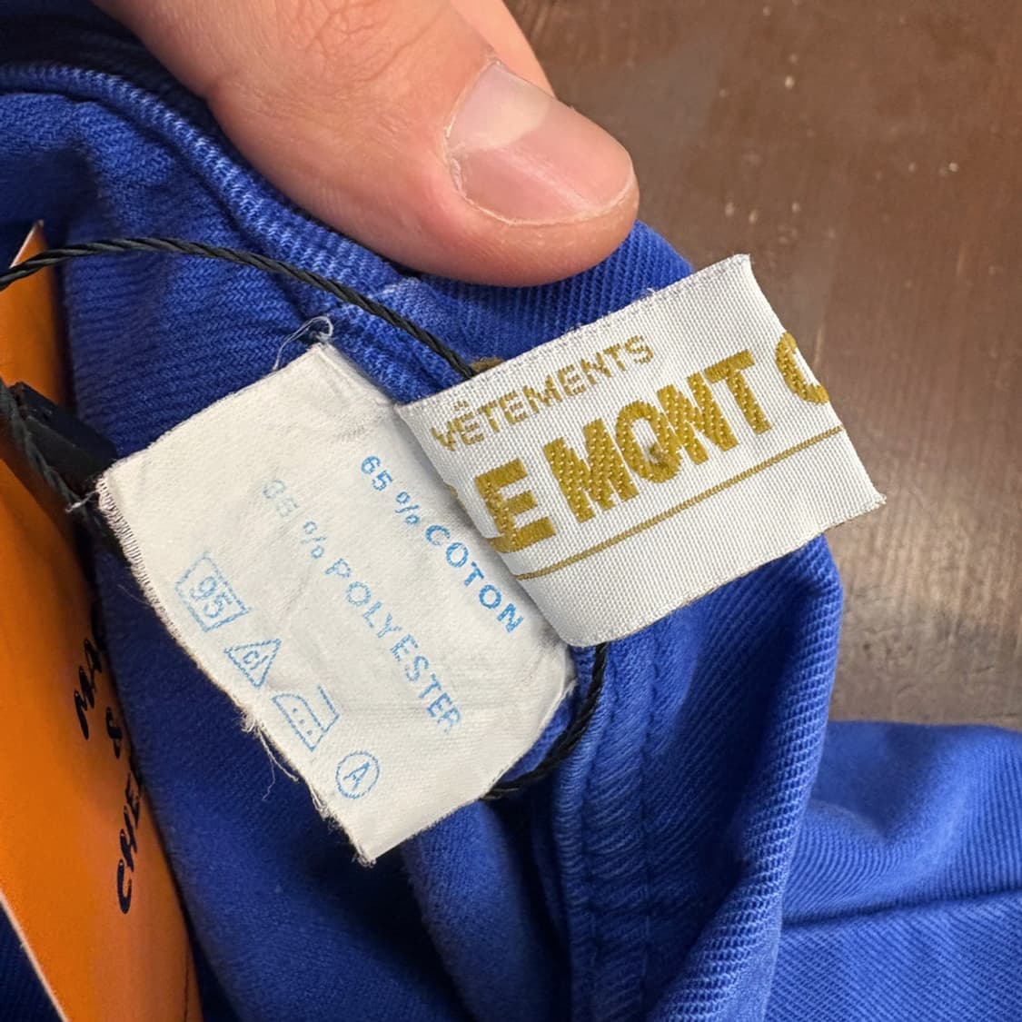 80s 르몽트카멜 프렌치워크자켓 로고자수 패치포켓 N675 상품이미지6