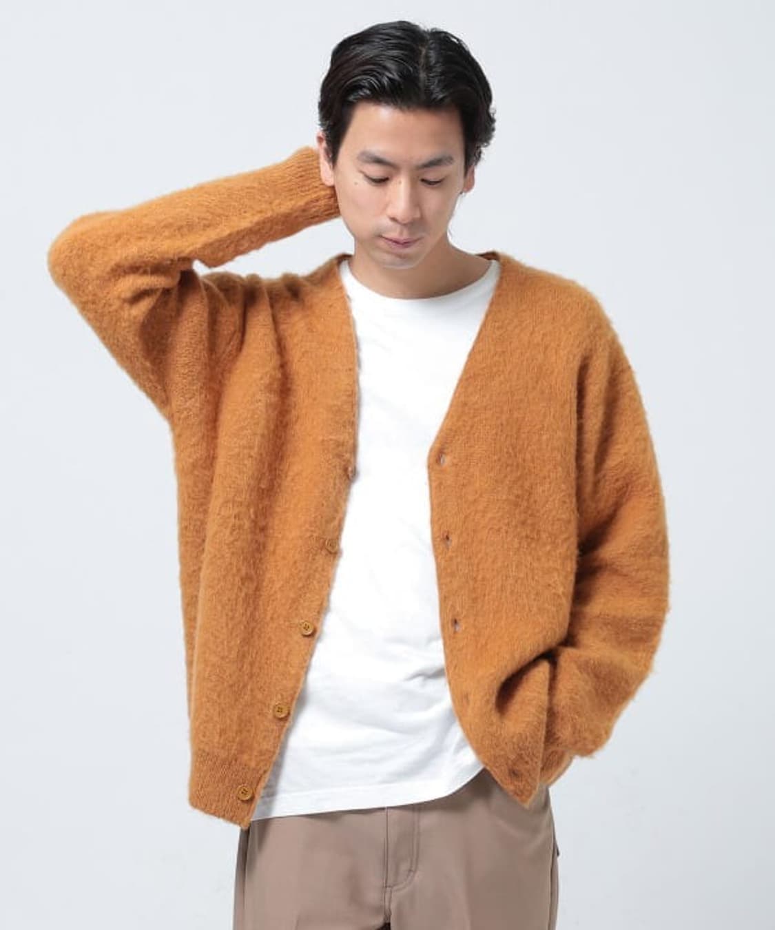 BEAMS Solid Shaggy Cardigan 상품이미지4