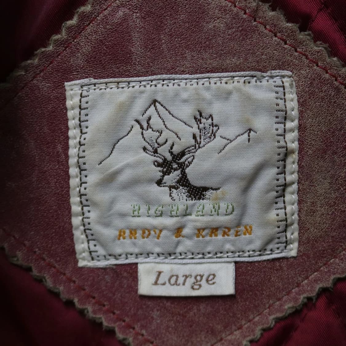 90'S RNDY& KAREN 레드 소가죽자켓 60435 상품이미지8