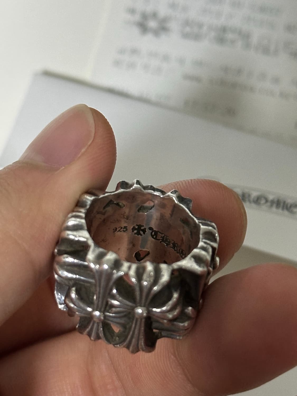 크롬하츠 세메터리 스퀘어링 us6.5 상품이미지4