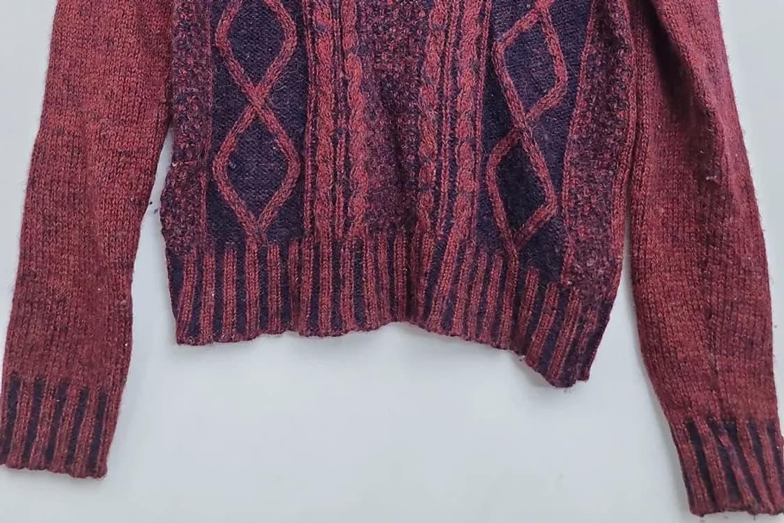 COEN DAILY CLOTHING 빈티지 와인 니트  상품이미지4