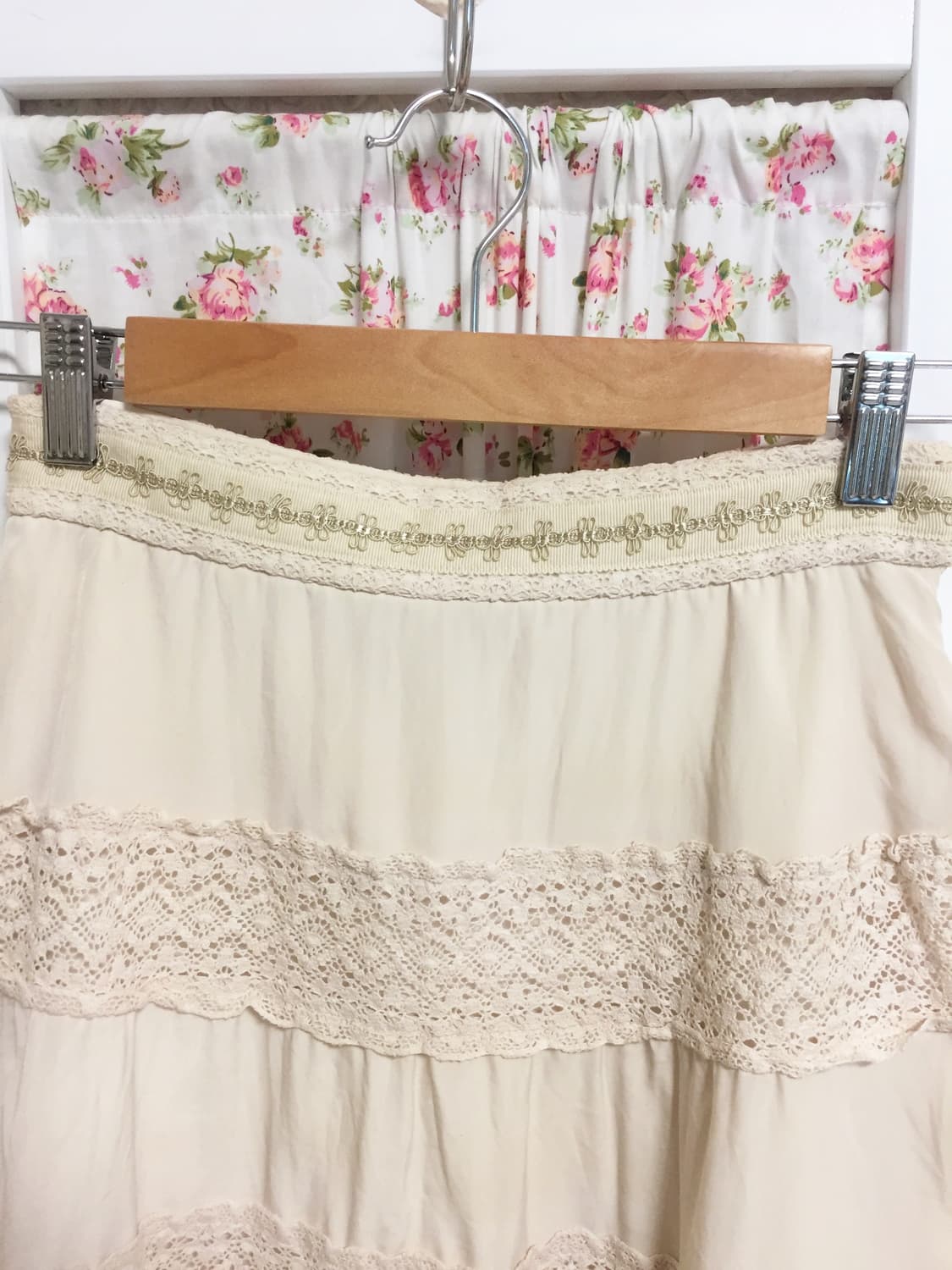 빈티지 아이보리 레이스 스커트 상품이미지3