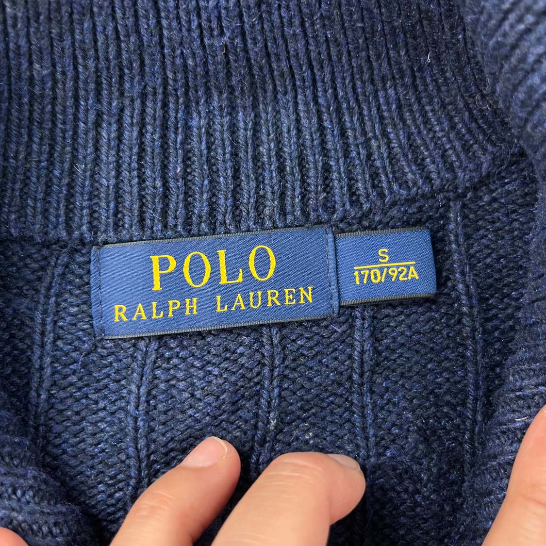 95 폴로랄프로렌 실크 꽈배기 반집업 니트 상품이미지4