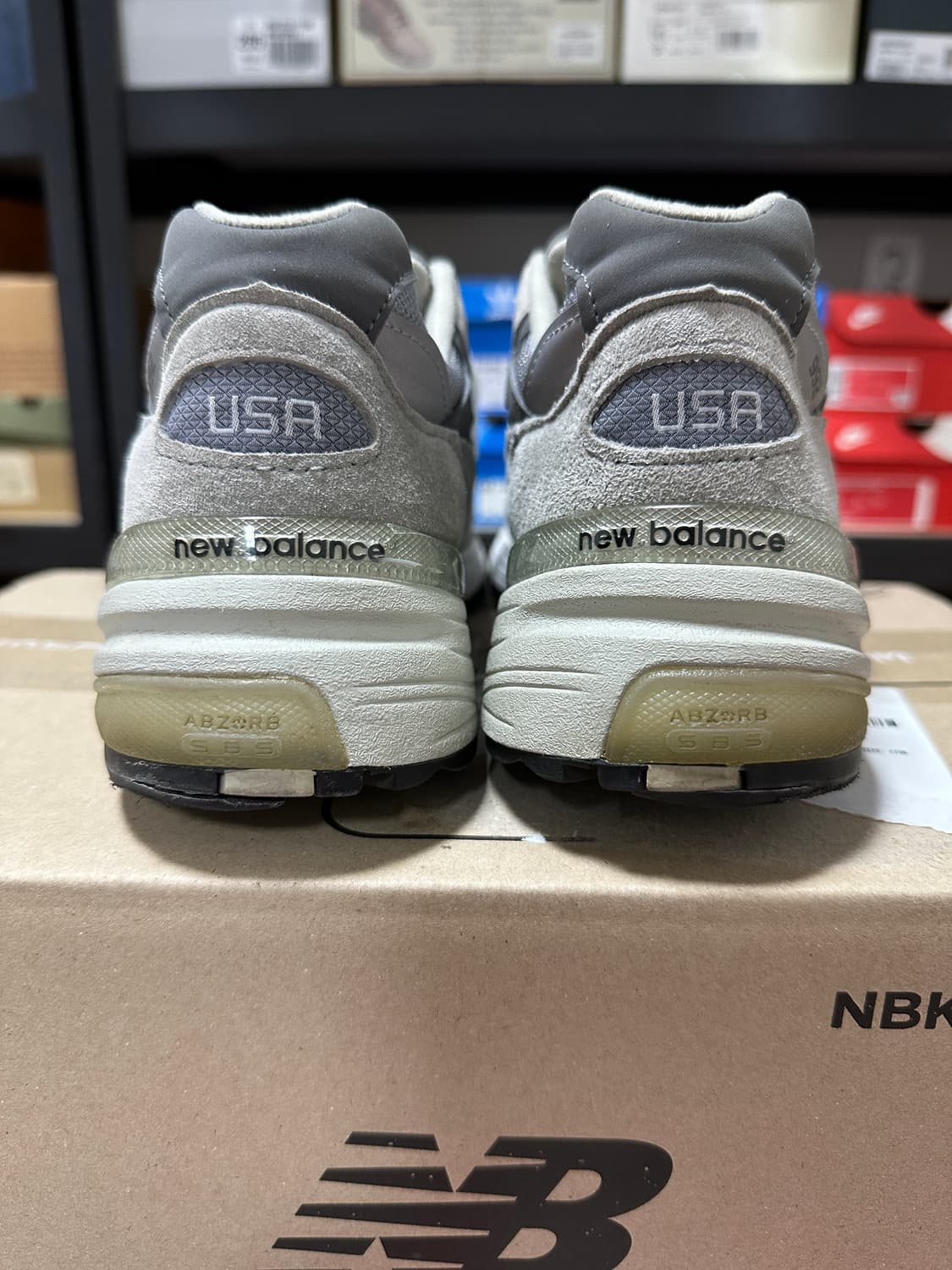 (260구형)뉴발란스 992 그레이 8D 상품이미지6