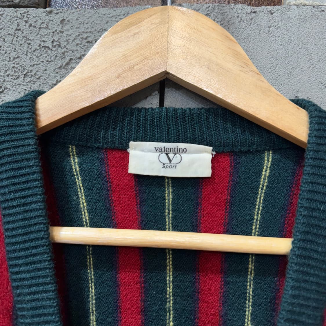 80s 발렌티노 버진울 가디건 made in ITALY (S) 상품이미지5