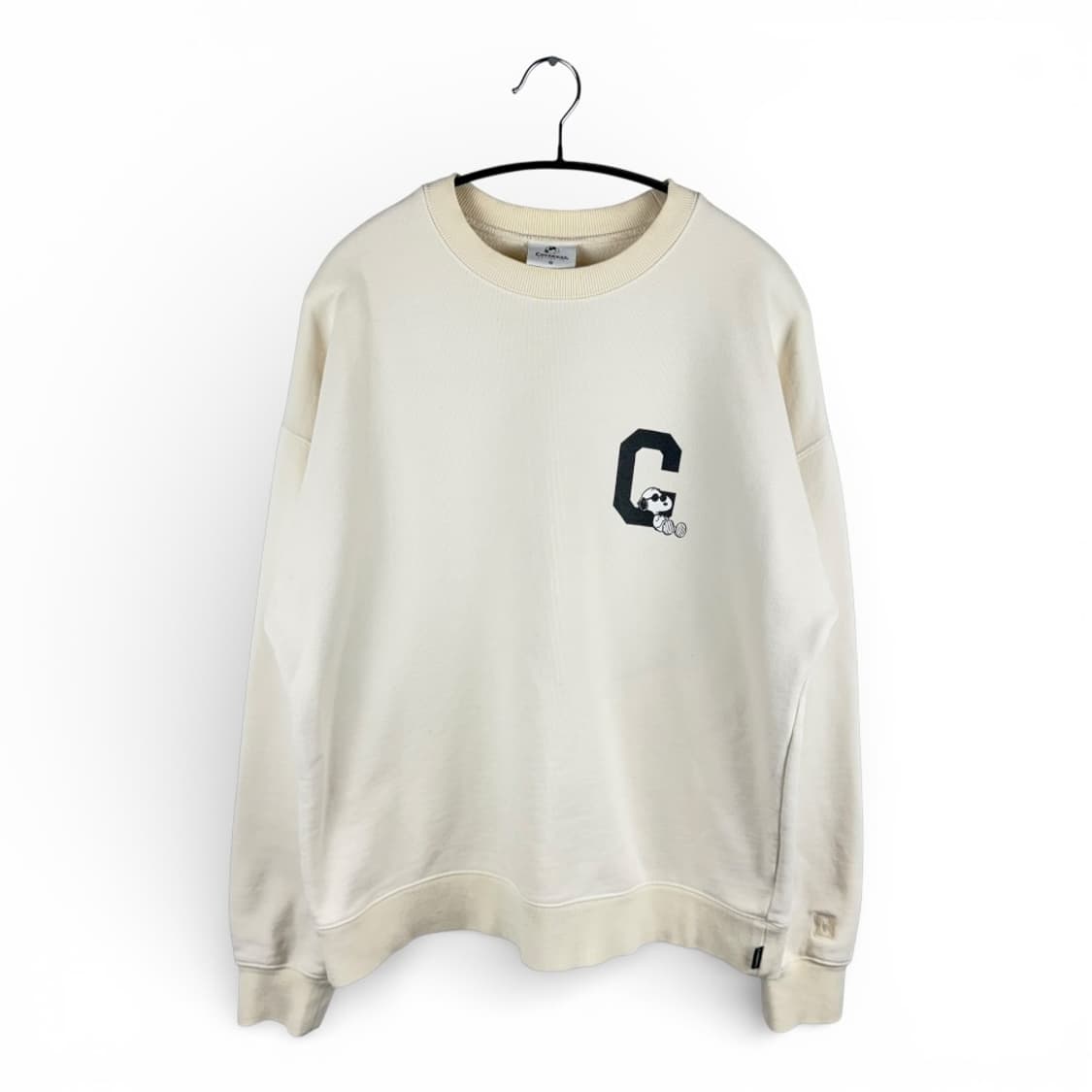 M) 커버낫 스누피 맨투맨 아이보리 상품이미지1