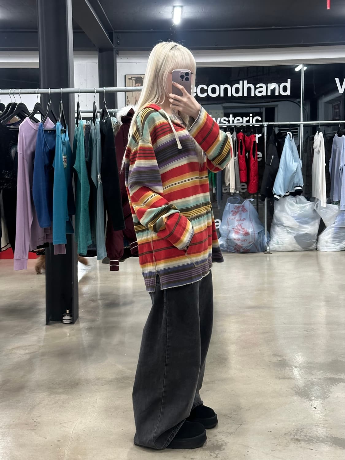 폴로 랄프로렌 에스닉 스트라이프 후드티 상품이미지3