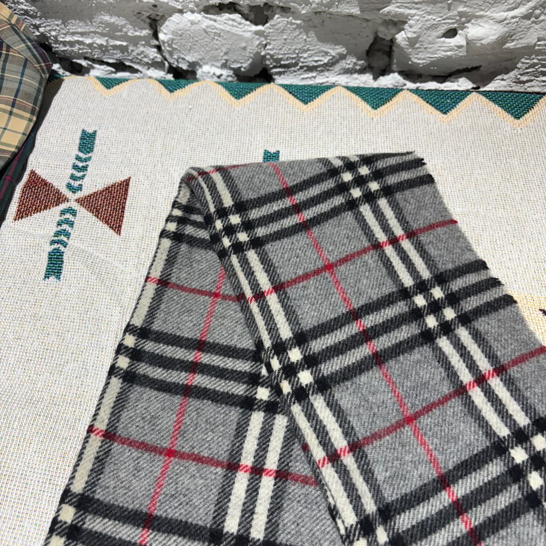 버버리 빈티지 채크패턴 머플러 상품이미지4