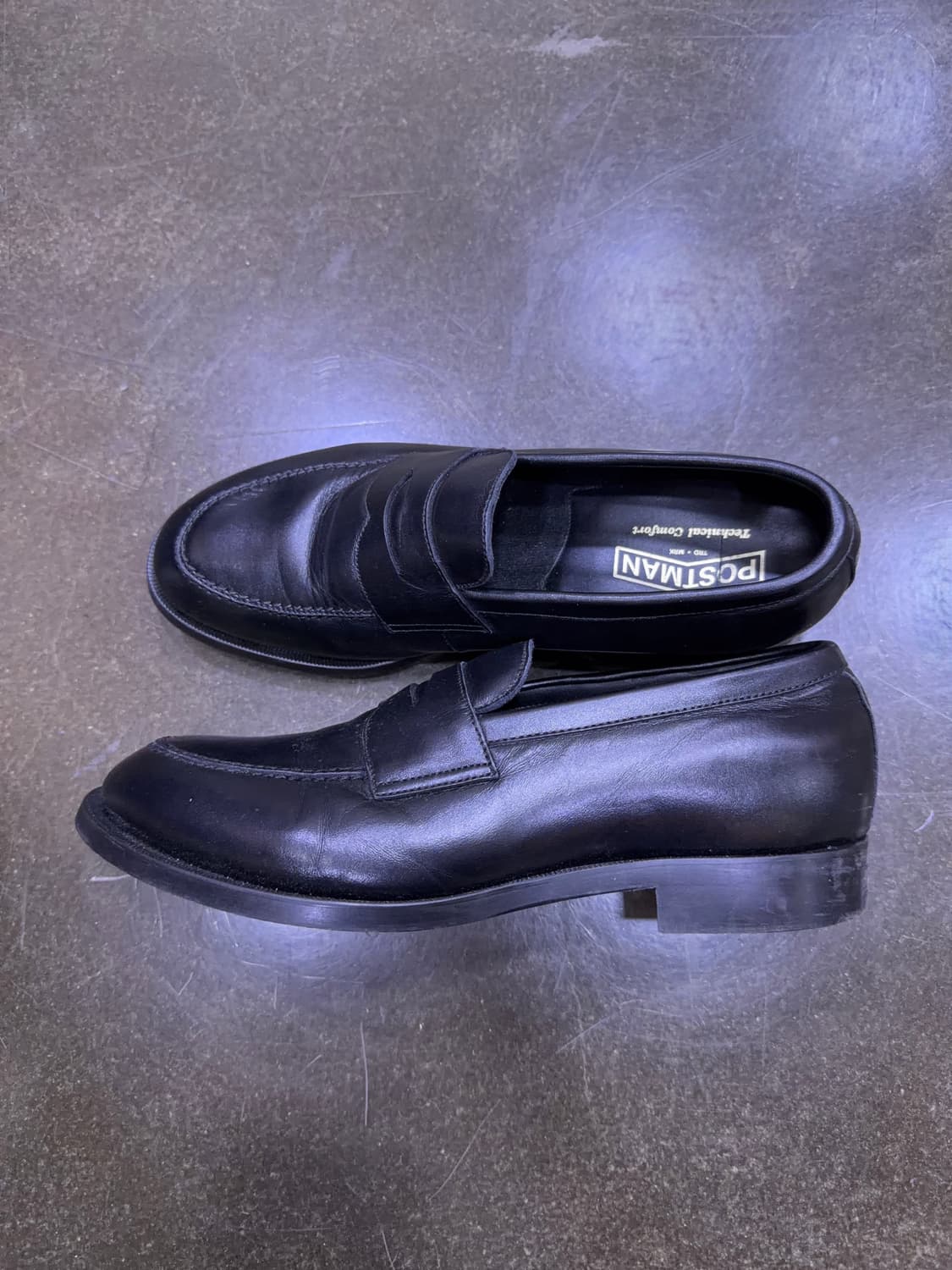 포스트맨 블랙 레더 페니로퍼 255 상품이미지6