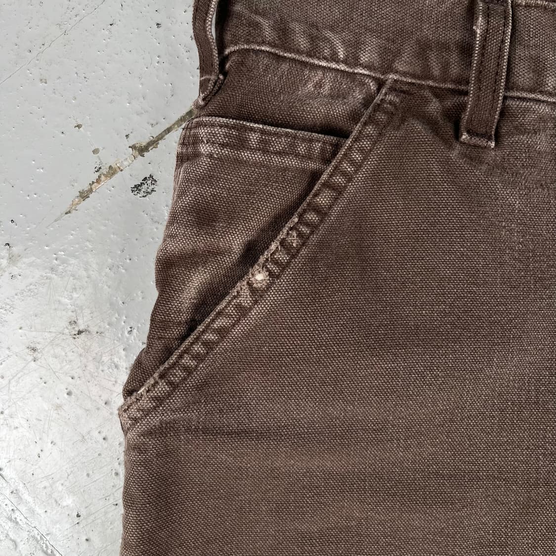 칼하트 다크브라운 싱글니 카펜터 팬츠 B11DKB 상품이미지8