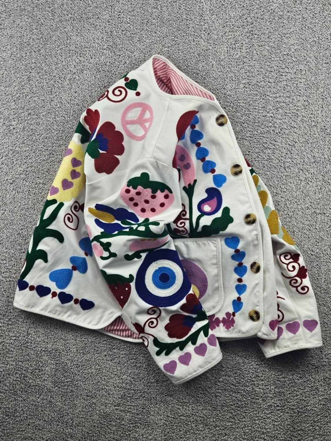 빈티지 플라워 엠브로이드 자켓 ( S ) / 11533 상품이미지4