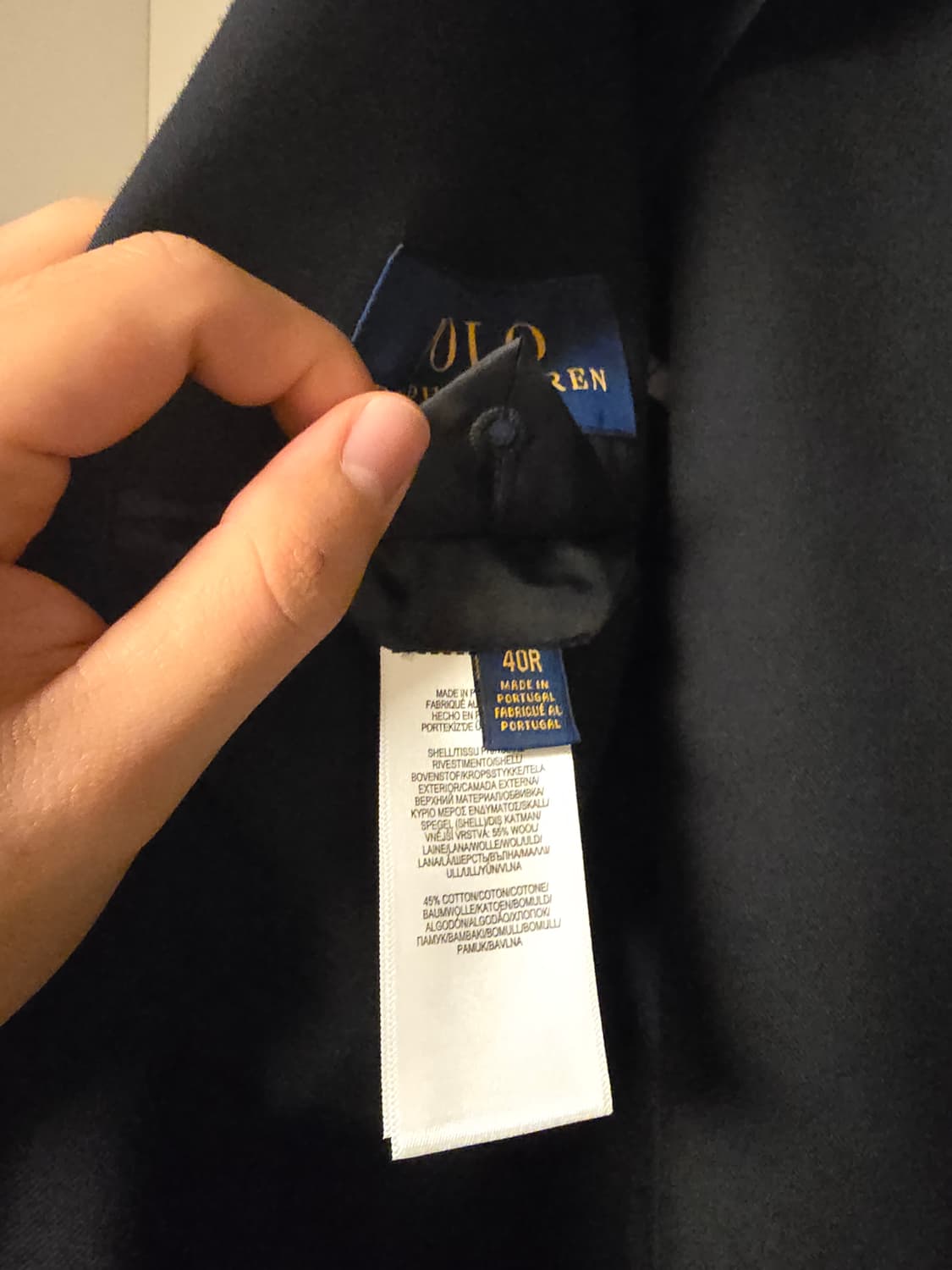 폴로 네이비 금장자켓  상품이미지4