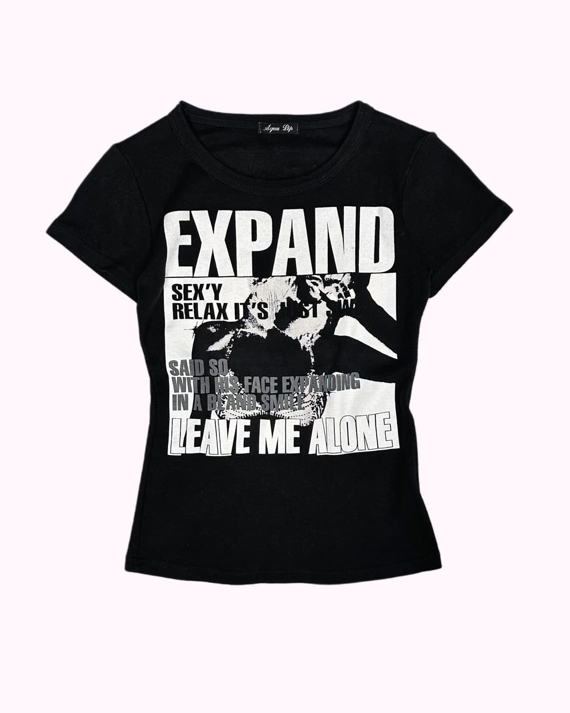 grunge girl slim crop t-shirt 상품이미지2