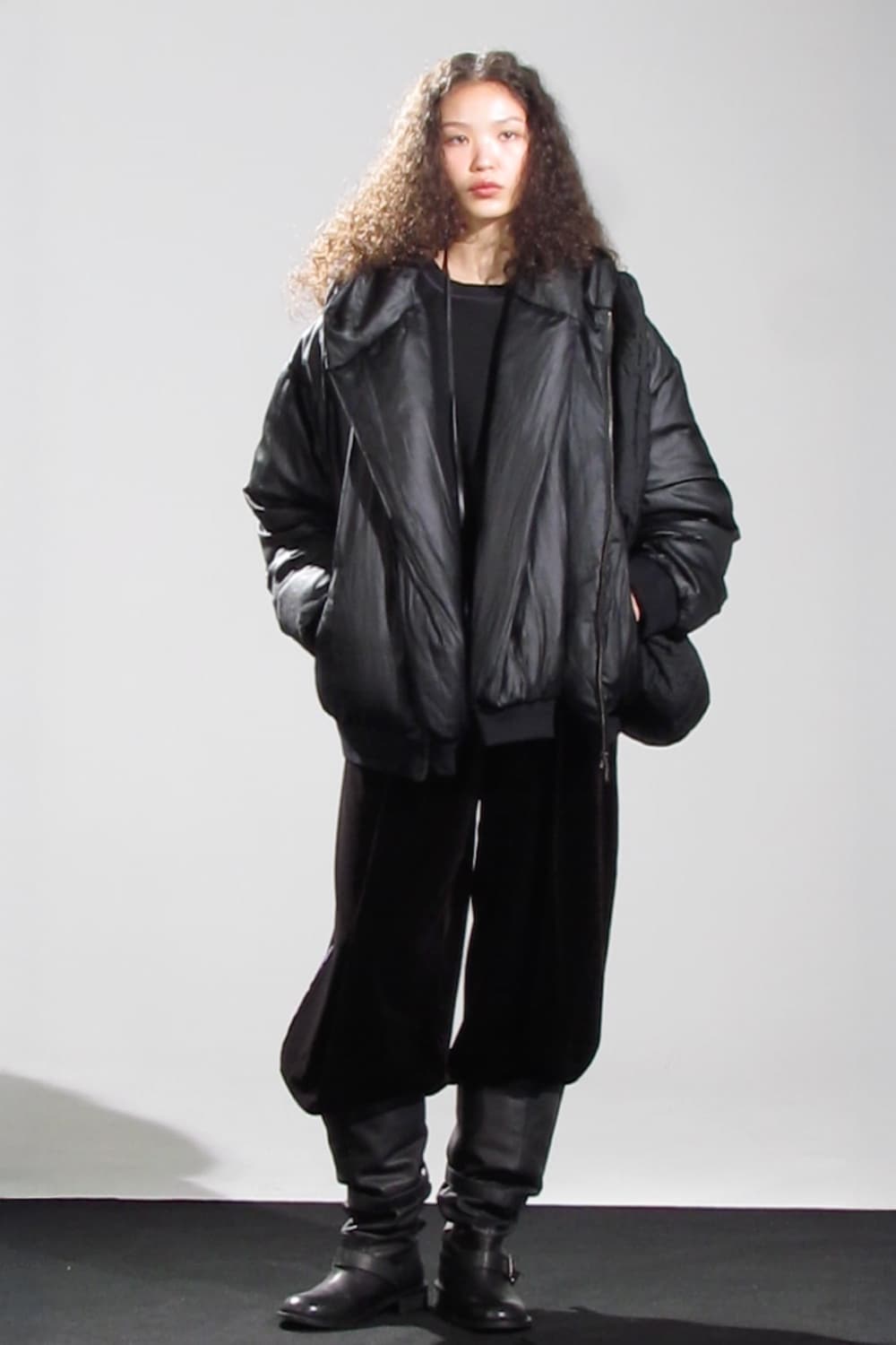 더일마 머플러 후드 패딩 상품이미지1