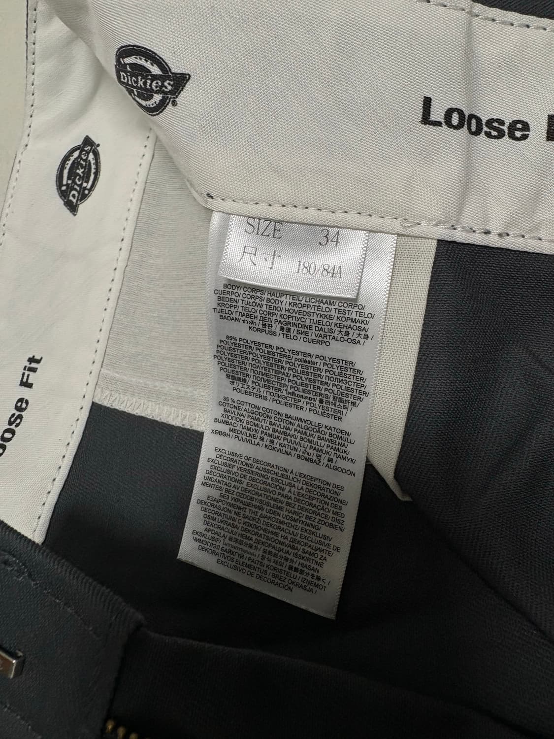 디키즈 버뮤다 루즈핏 워크쇼츠 차콜 34 상품이미지7