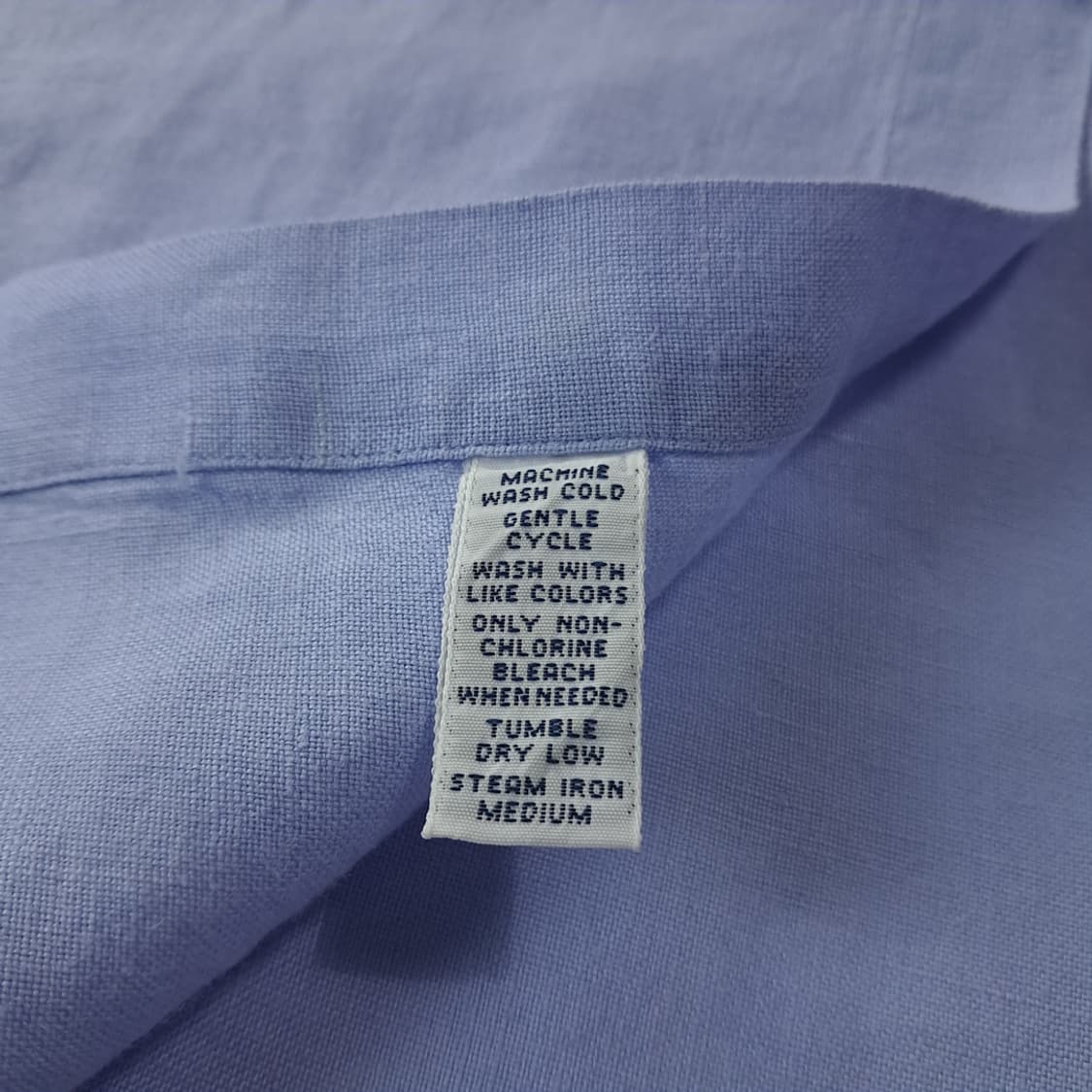 CK316 XL 폴로 00s 린넨 핑크포니 스카이블루 반팔 셔츠 남방 상품이미지5