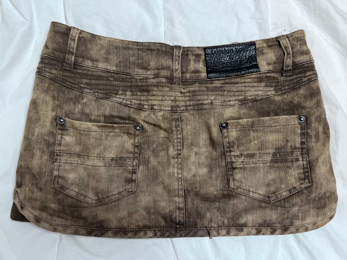 빈티지 브라운 y2k 로우라이즈 미니스커트  상품이미지2