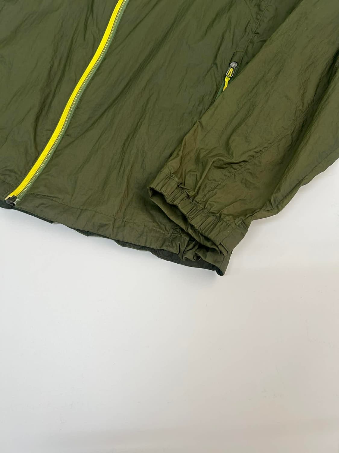 [L] 몽벨 올리브 그린 나일론 윈드브레이커 자켓 상품이미지9