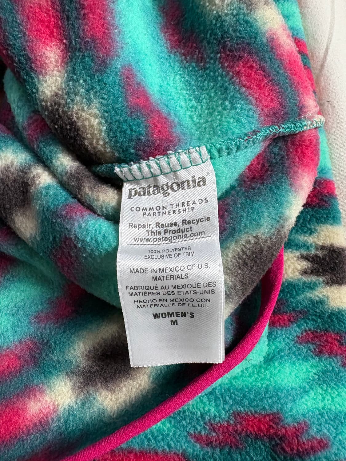 Patagonia 파타고니아 WDBG 아즈텍 플리스 풀오버 M 상품이미지5