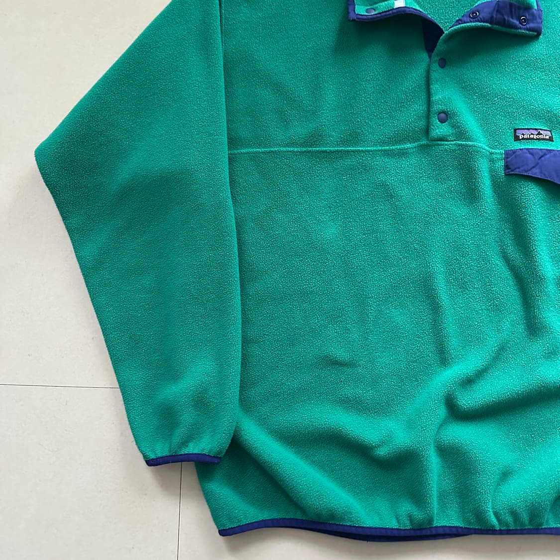 파타고니아 신칠라 스냅티 XXL 에메랄드 퍼플 빅사이즈 상품이미지6