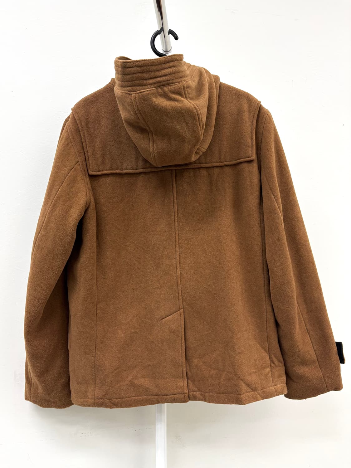 빈티지 브라운 하이넥 더플 하프 코트 상품이미지9