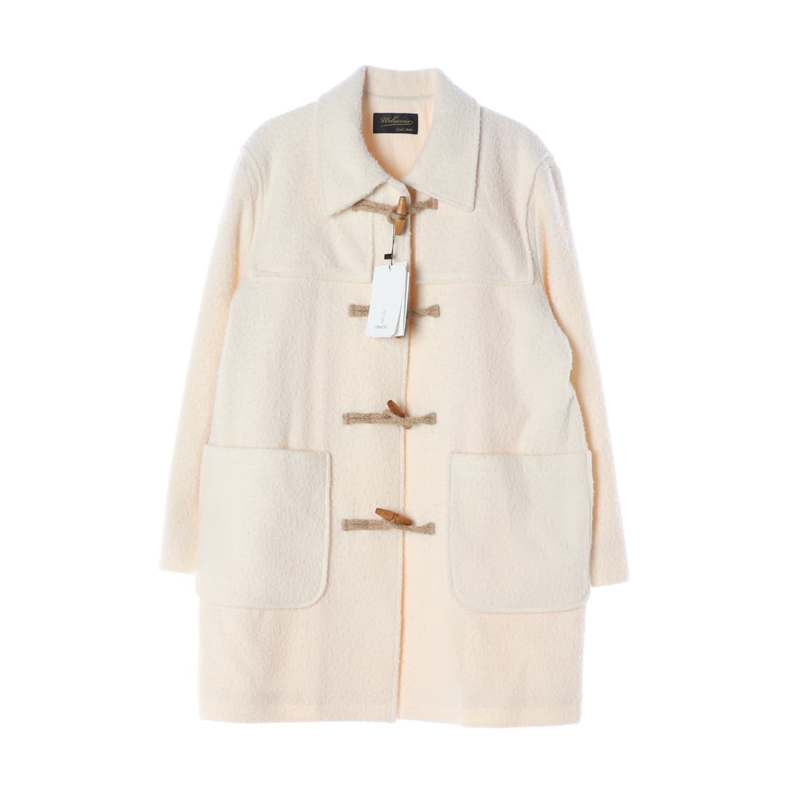 (새상품)얼바닉30 아이보리 부클 더플코트 떡볶이 코트
 상품이미지1