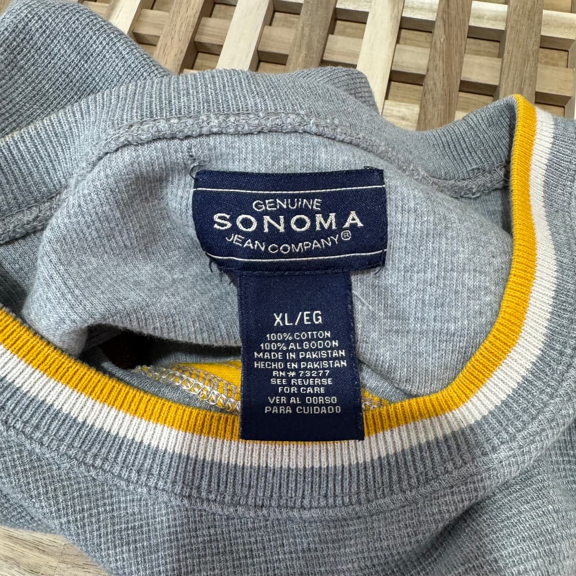 소노마 빈티지 와플 롱슬리브 티셔츠 (XL) 상품이미지6