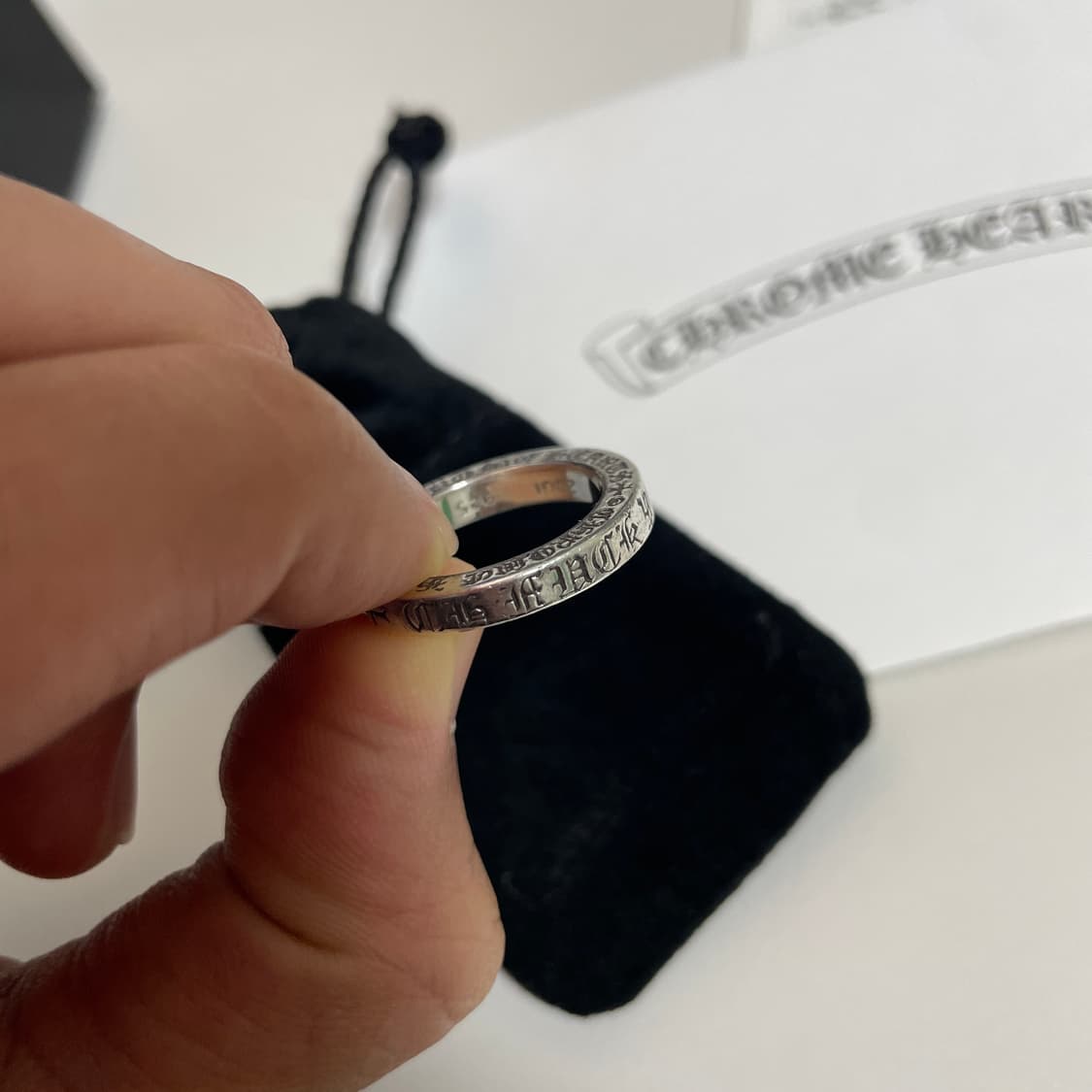 크롬하츠 퍽유링 3mm US7 상품이미지5