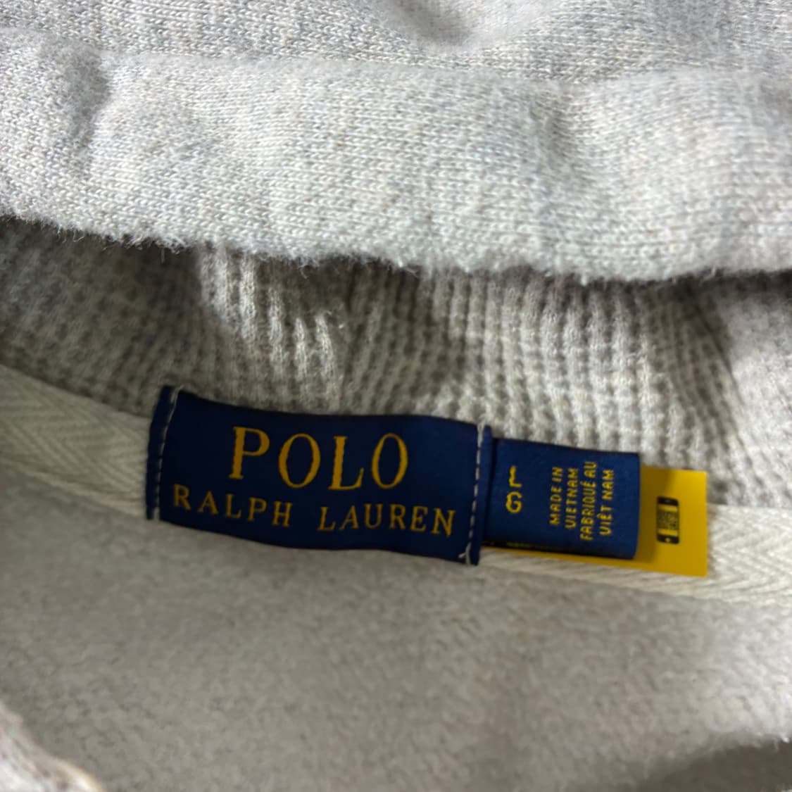 Polo  폴로 랄프로렌 신형자수 코튼 그레이 써멀 후드집업  상품이미지5