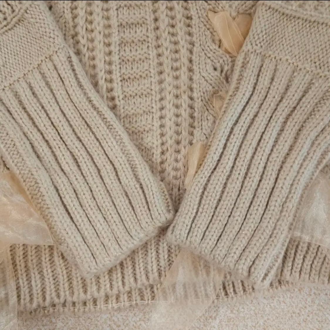 (0)리즈리사 일본빈티지 리본 디테일 긴팔 니트 스웨터 상품이미지6