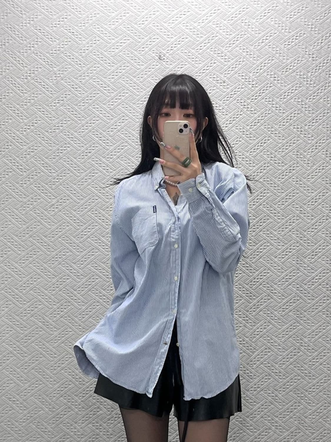 바버 빈티지 캐주얼 모던시크 오버핏 스트라이프 셔츠 105 C12595 상품이미지2