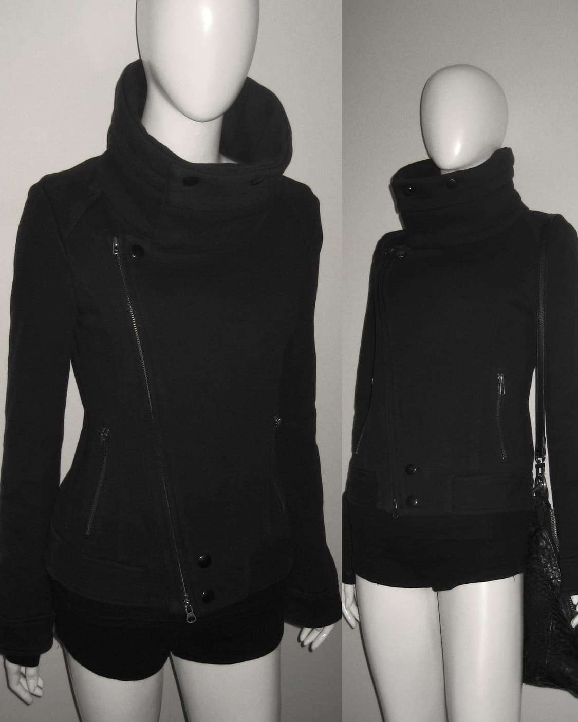 MOUSSY 하이넥 비대칭 보노 집업 자켓 상품이미지1