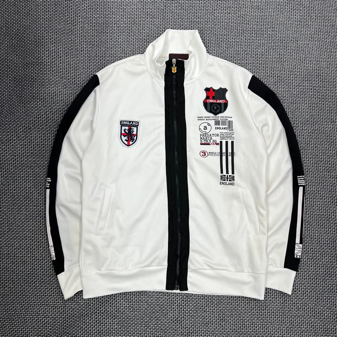 빈티지 화이트 잉글랜드 트랙탑 상품이미지1