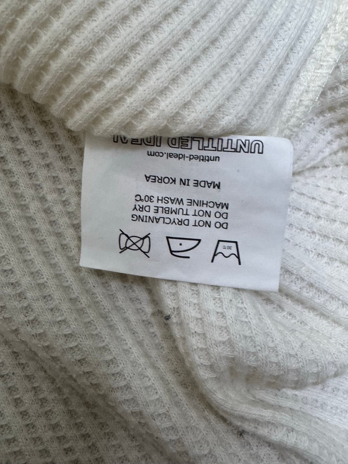 언타이틀드 아이딜 와플 롱슬리브 오프 화이트 상품이미지7