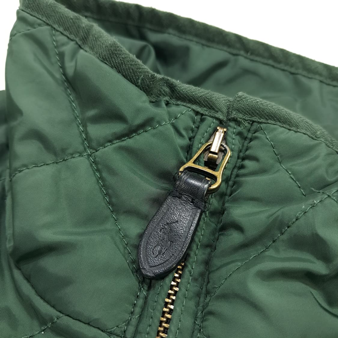 CN656W L 폴로 랄프로렌 포레스트그린 퀄팅 자켓 상품이미지6