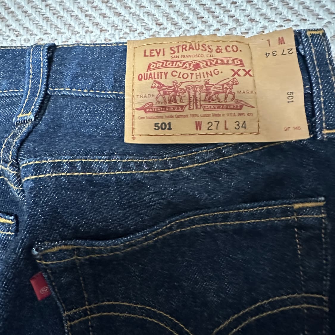 LEVI'S 501 00's usa made denim pants 상품이미지3