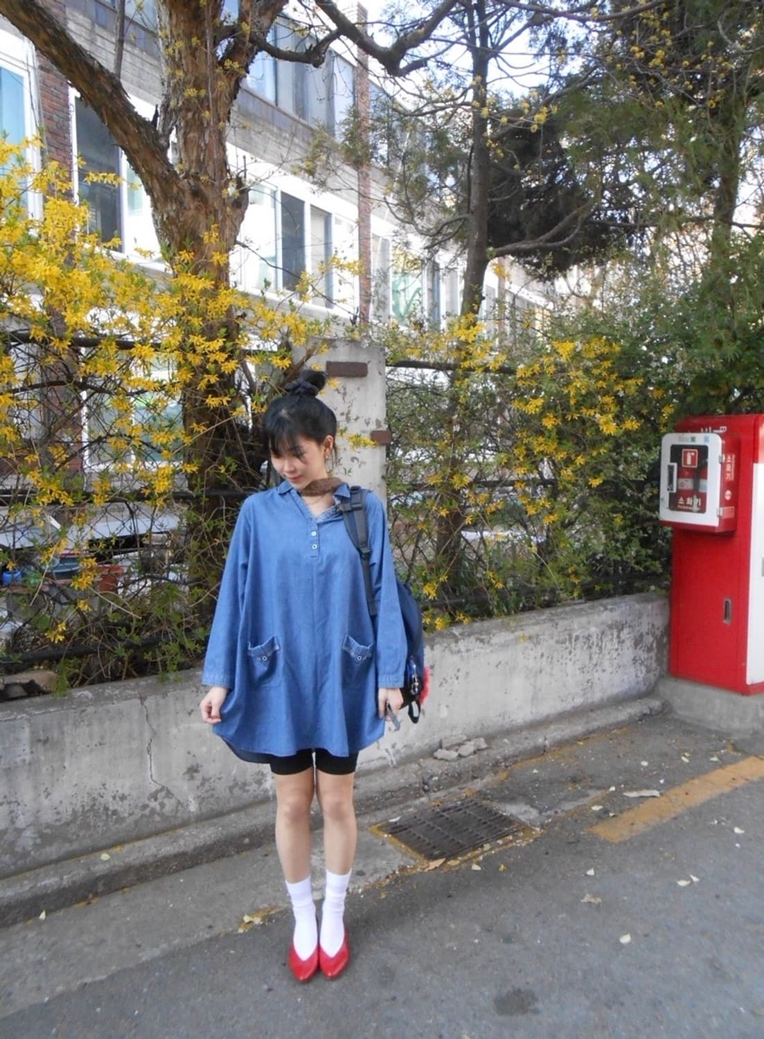 빈티지 데님 원피스 상품이미지4