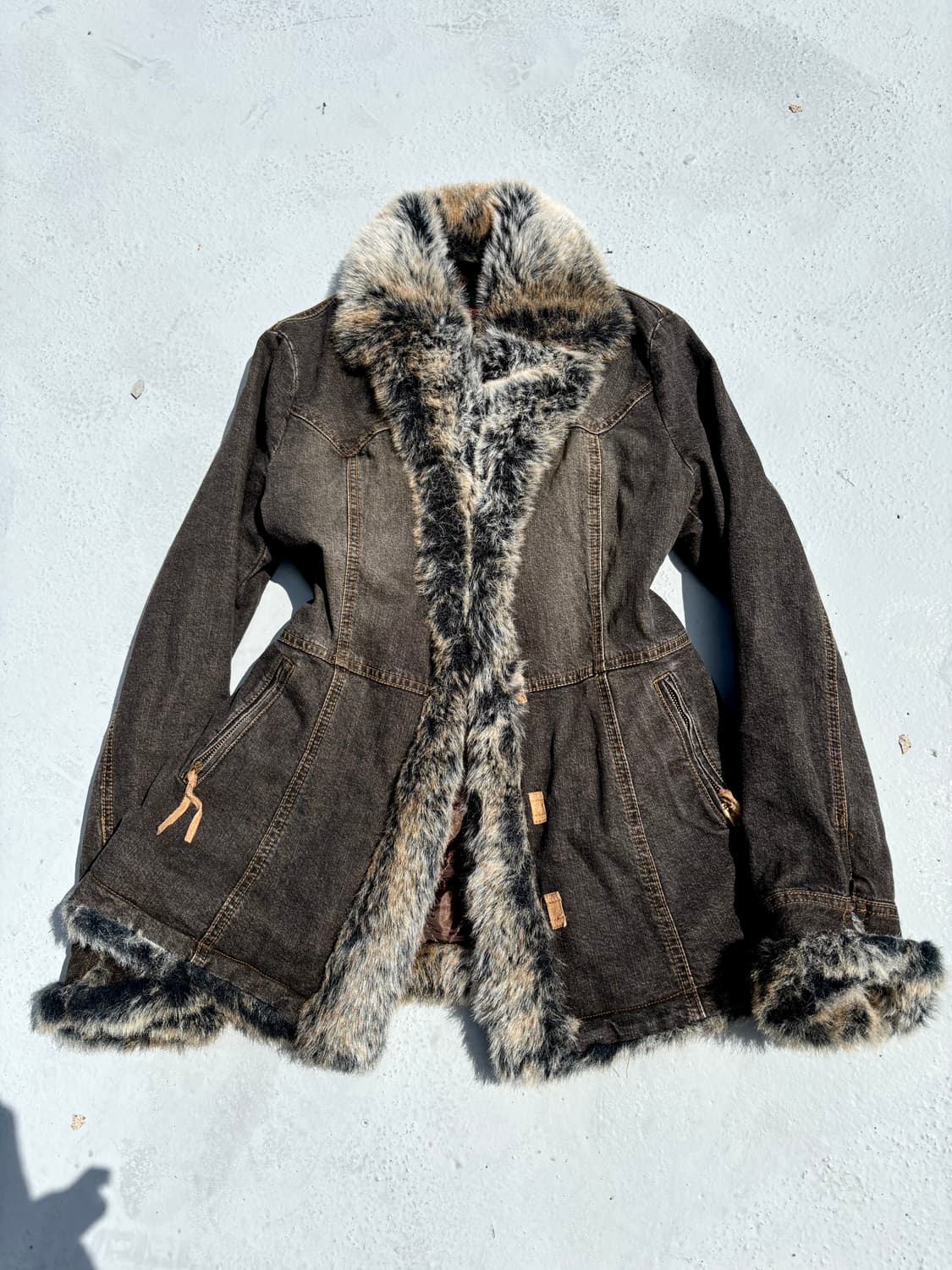 “Vintage” 00’s V-Kei Mood Fur Trimming D 상품이미지5