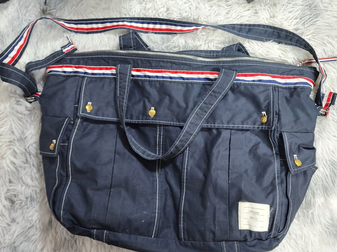 톰브라운 네이비 삼선 토트백 숄더백 상품이미지1