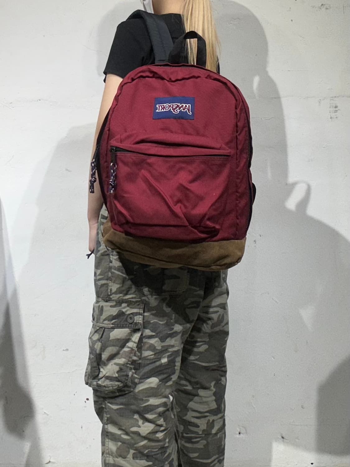 잔스포츠 버건디 백팩 가방  상품이미지1
