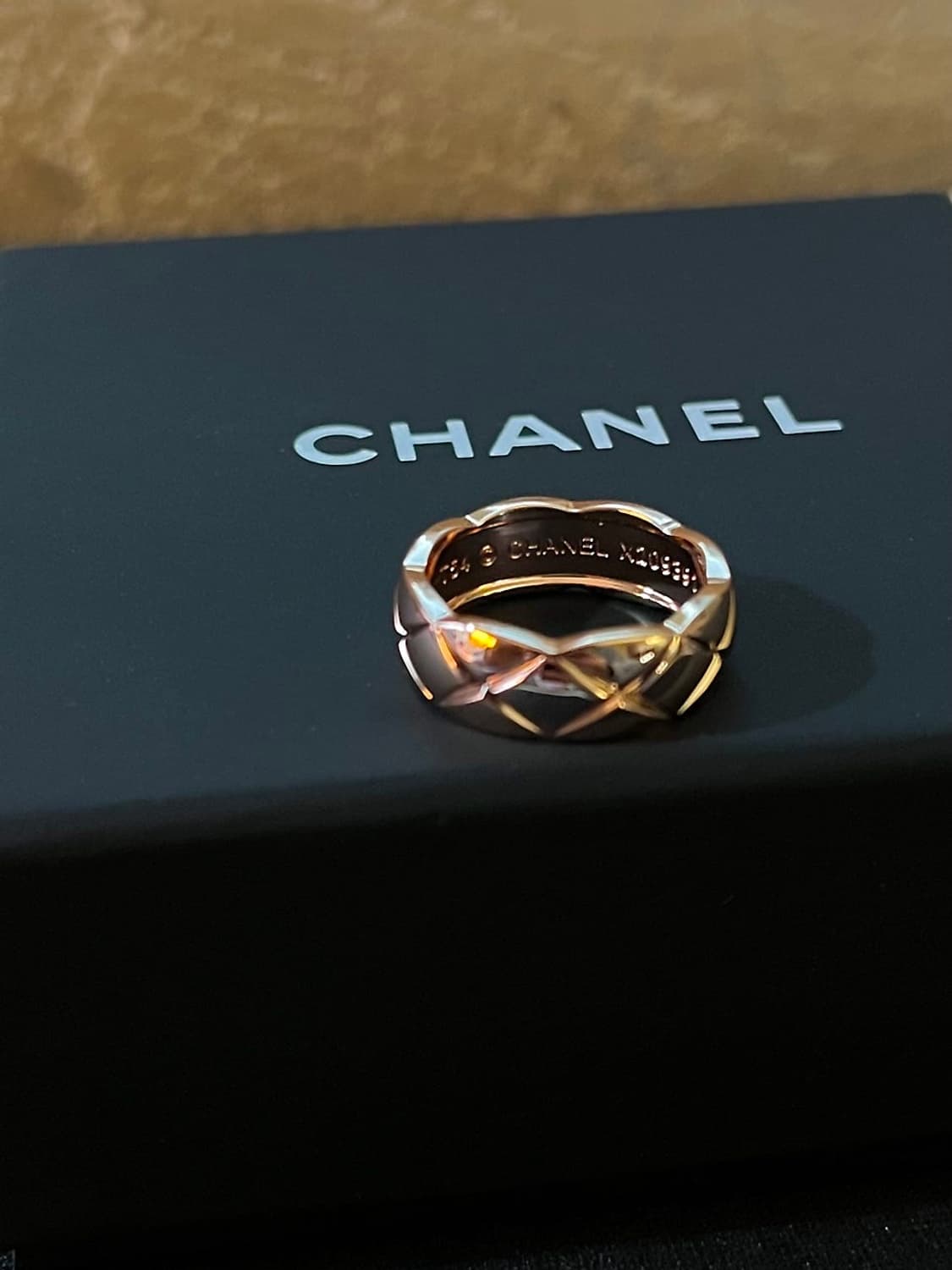 샤넬 정품 업사이클링 코코크러쉬 스몰 반지 상품이미지5