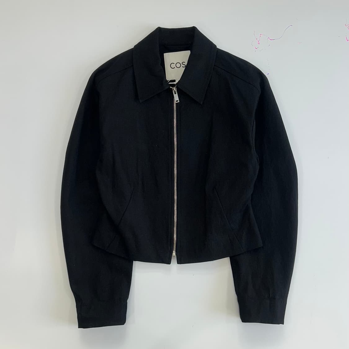 Cos 코스 데드스탁 블랙 코튼 자켓 상품이미지3