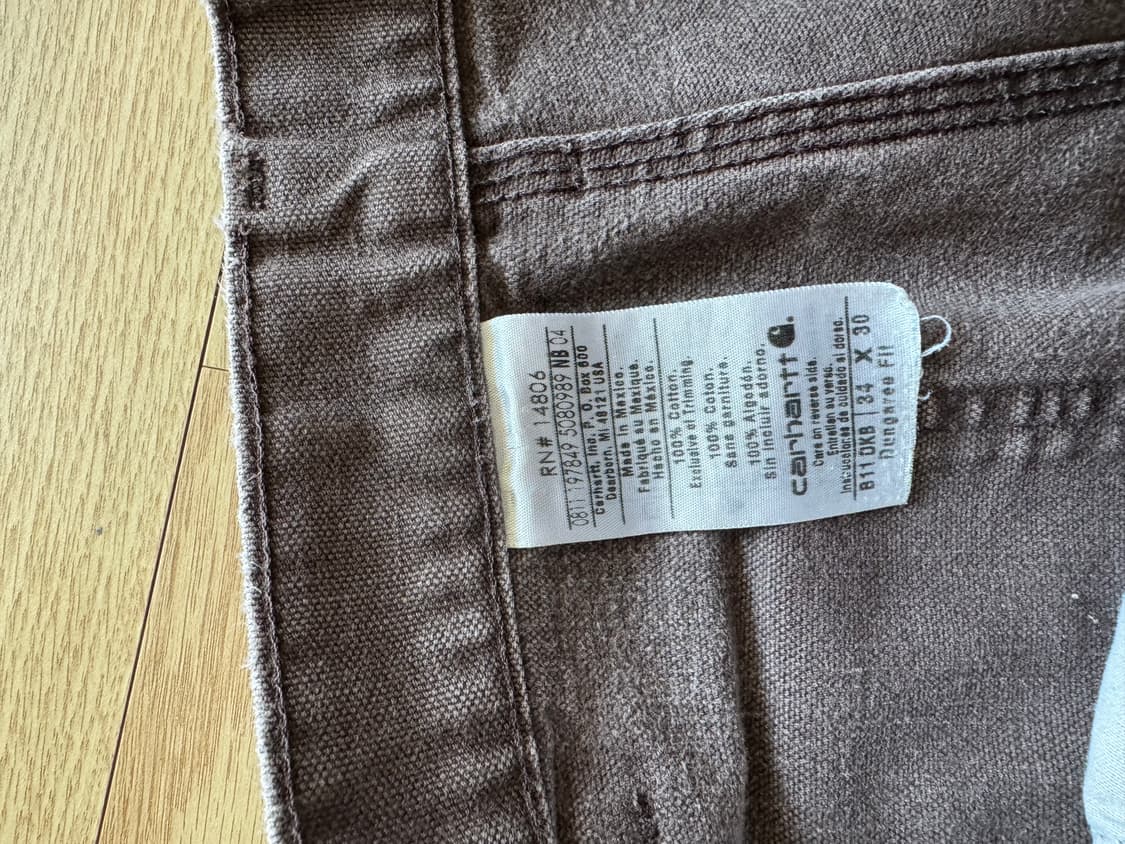 빈티지 칼하트 싱글니 다크브라운  상품이미지3