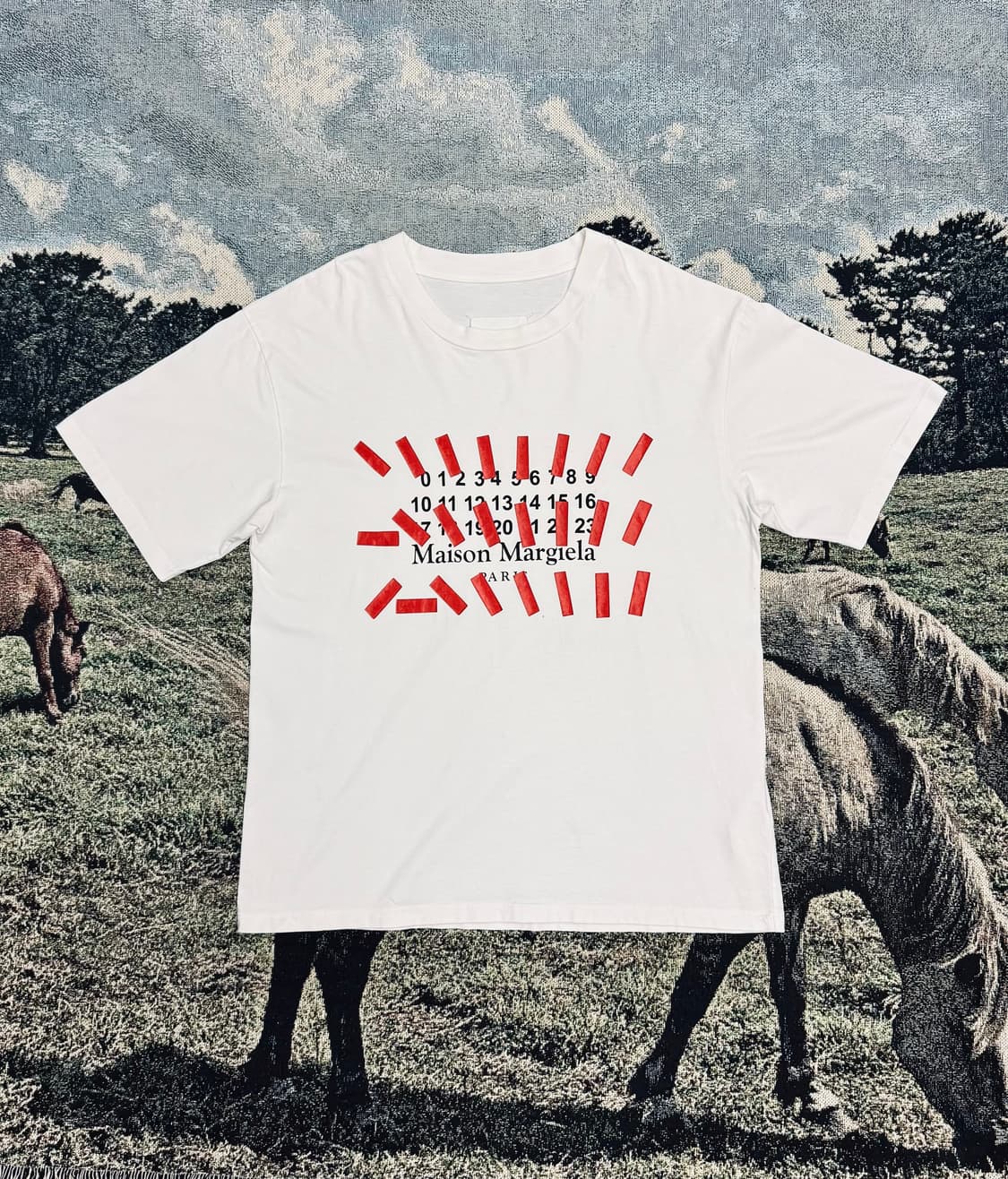 메종 마르지엘라 테이프 프린팅 티셔츠 상품이미지4